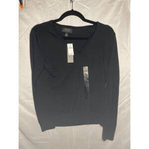 Banana Republic Women's Forever V-Neck Sweater Black Small S NWT $60 Retail